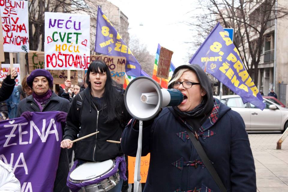 8th of March 2015 in Serbia - DIGNITY OF WORK, NO HUNGER! Foto: Nada Pleskonjic.